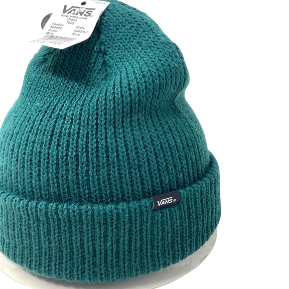 VANS Men's Core Basics Beanie Green Hat One Size Acrylic VN000K9YBKS - Picture 3 of 5